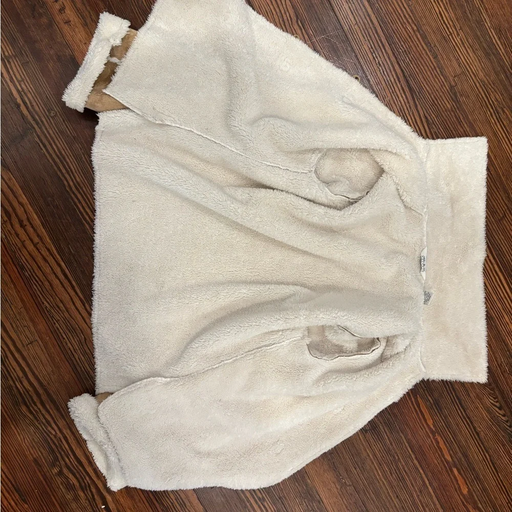 Natalie And Me Weekend Micro Suede Fleece Jacket Toggle Enclosure Sz M Rn#45749